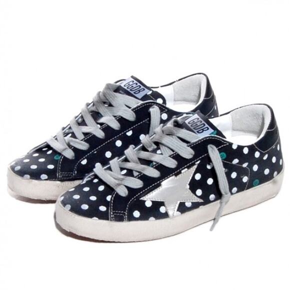 Golden Goose Women's Black Polka Dot Superstar‎ Sneakers Size 39 - Picture 1 of 12